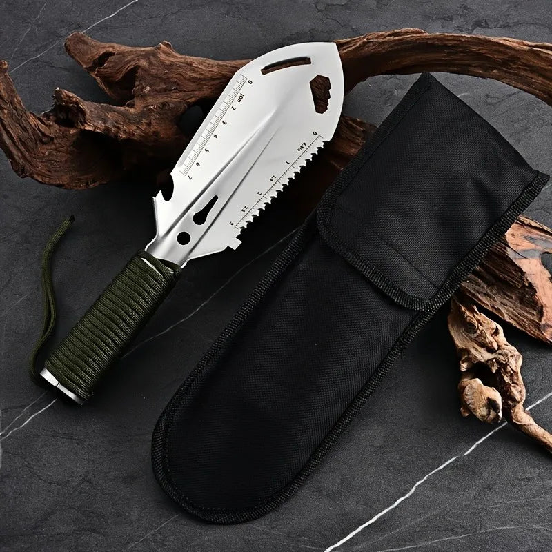 Mini Camping Shovel Stainless Steel Compact Multi-Purpose Tool for Gardening Hiking Travel Outdoor Gear