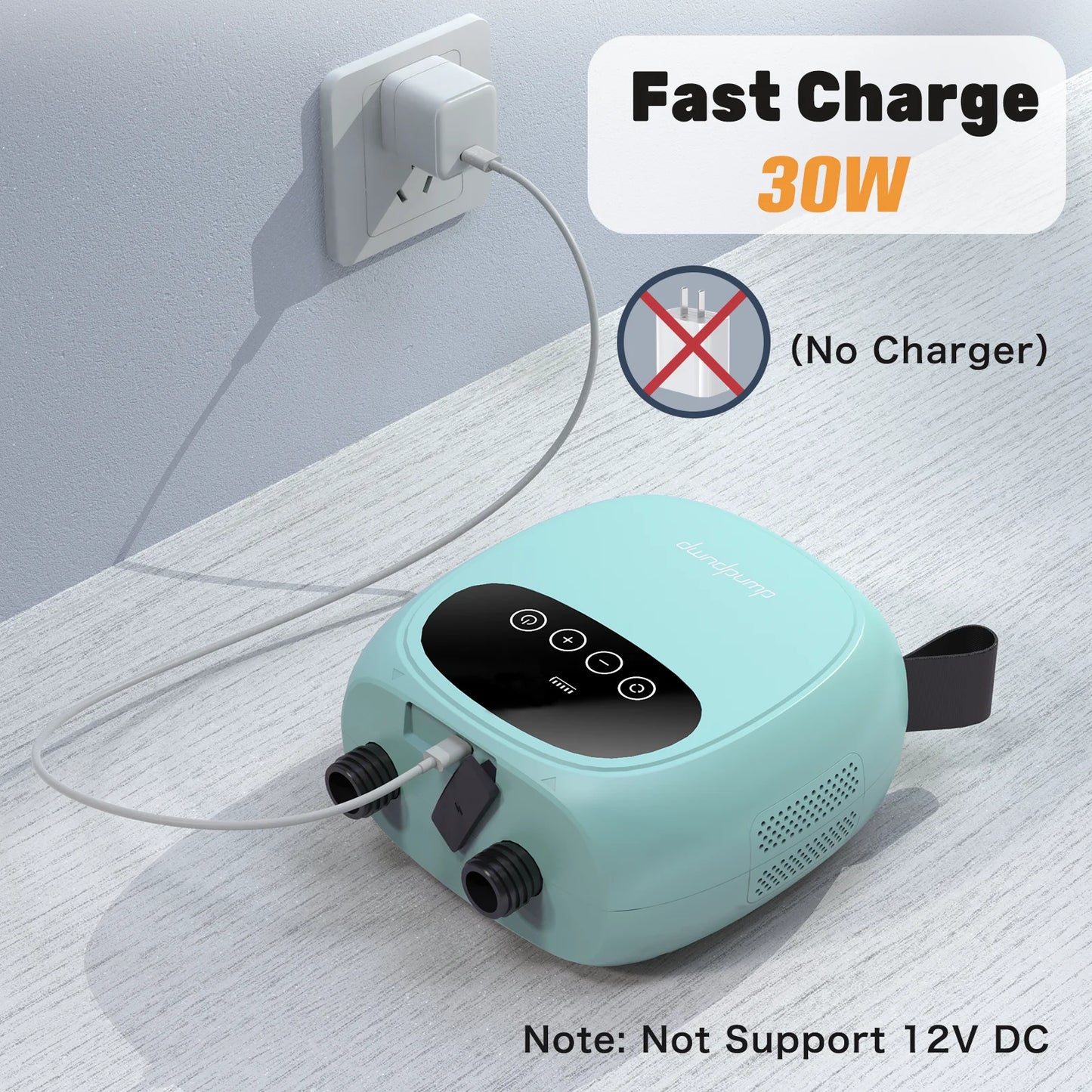 Dwndpump Electric 20 PSI SUP Pump 38.48Wh Battery Paddle Boards