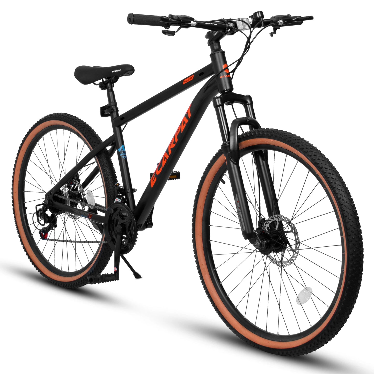 Ecarpat Unisex Mountain Bike 21 Speed Steel Frame Hardtail