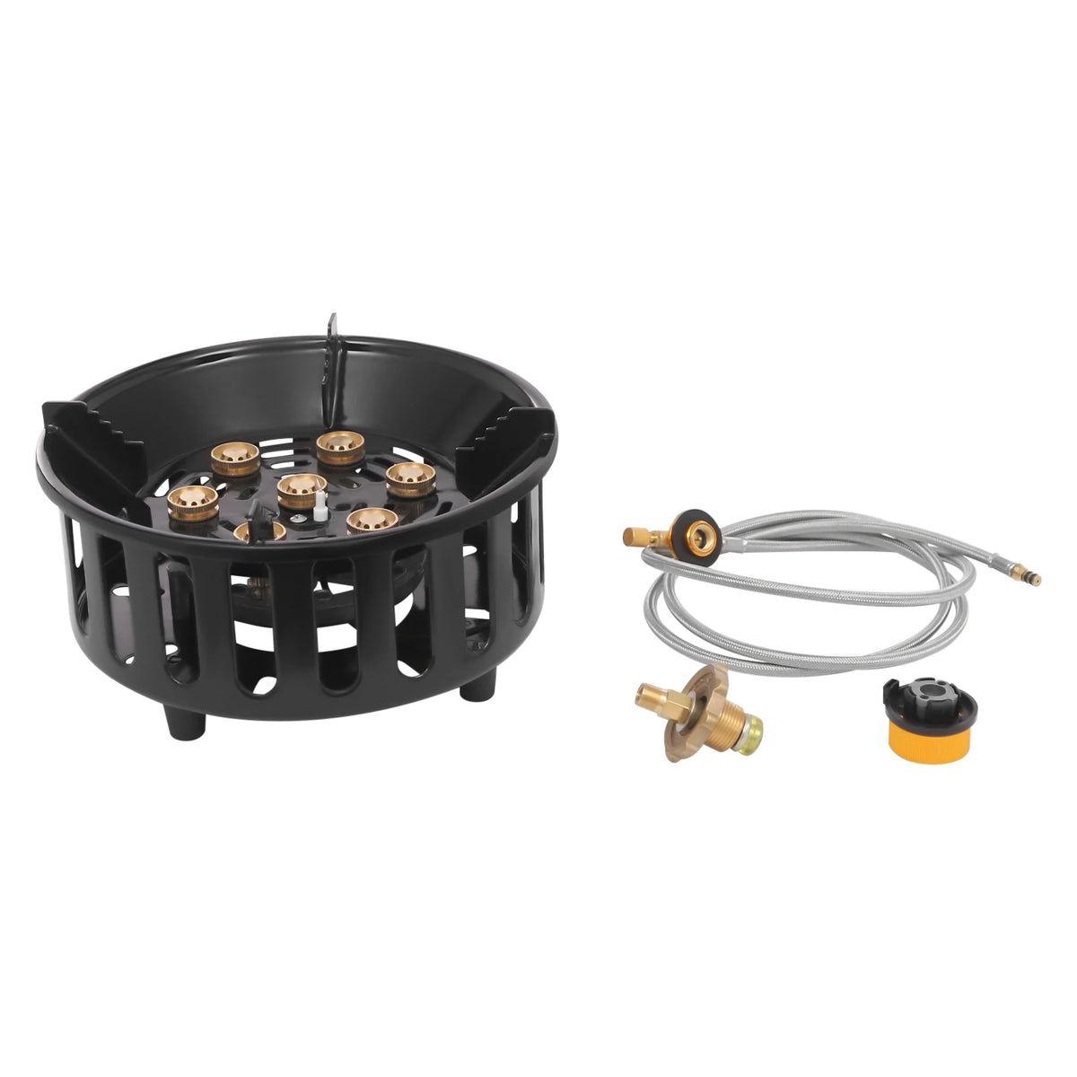 21000W Portable Butane Propane Camping Stove With Dual Gas Adapters