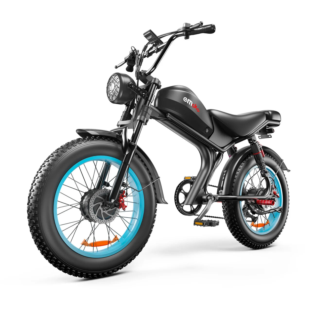 Emoko C93 1000W Dual Motor Fat Tire Mountain E-Bike