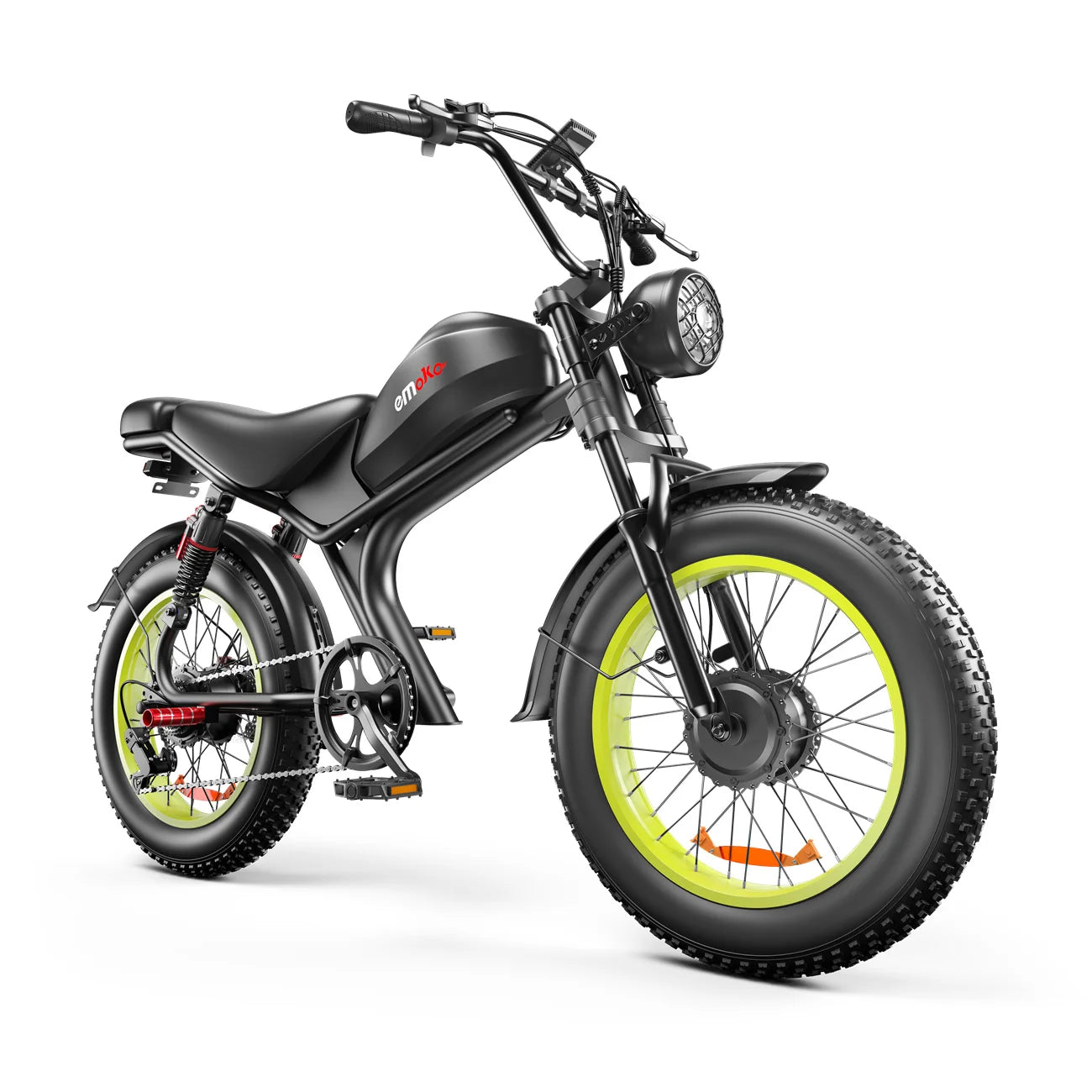 Emoko C93 1000W Dual Motor Fat Tire Mountain E-Bike