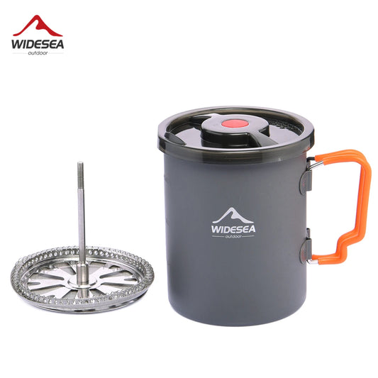 Widesea Camping Coffee Pot With French Press Outdoor Mug