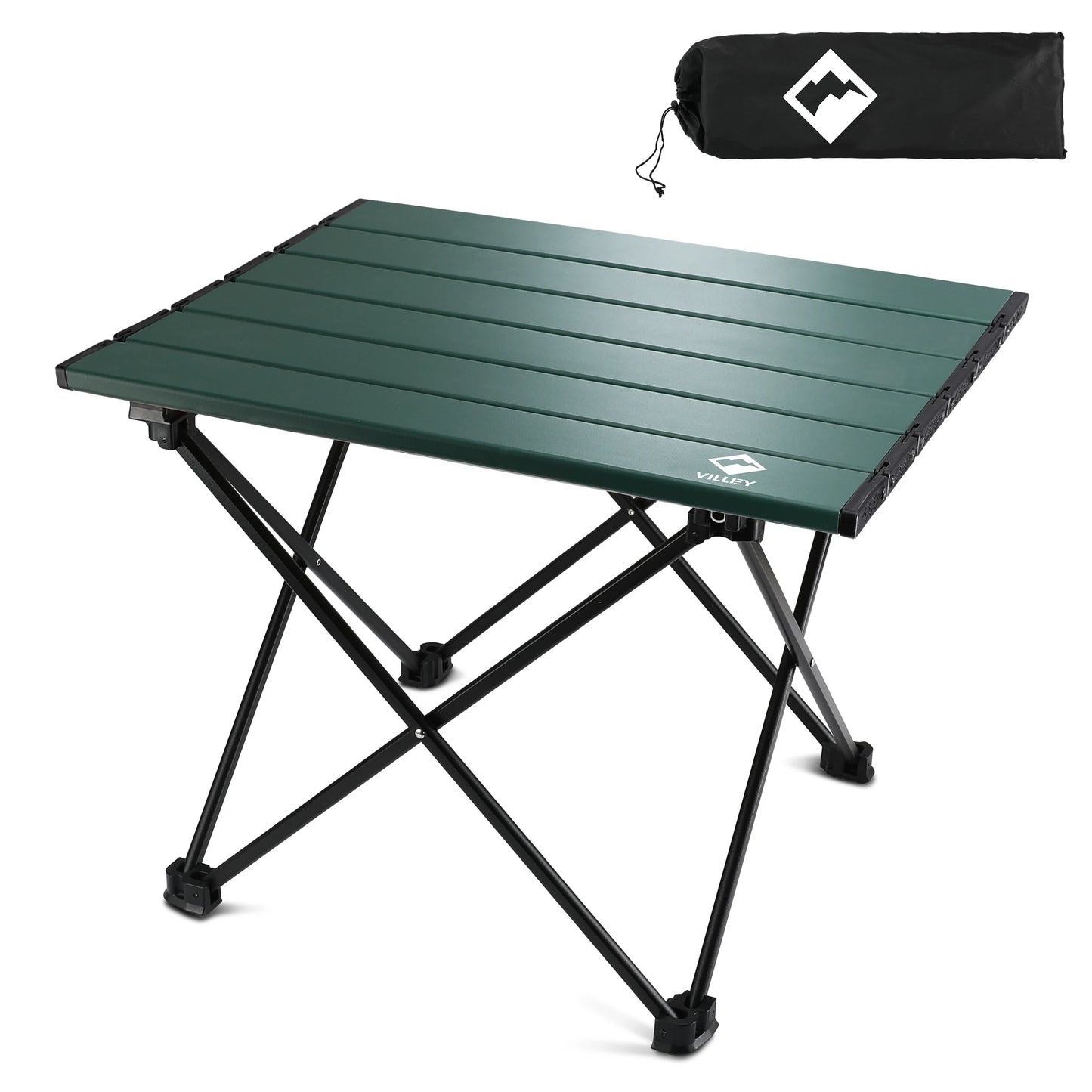 VILLEY Ultralight Portable Camping Side Table Aluminum Foldable