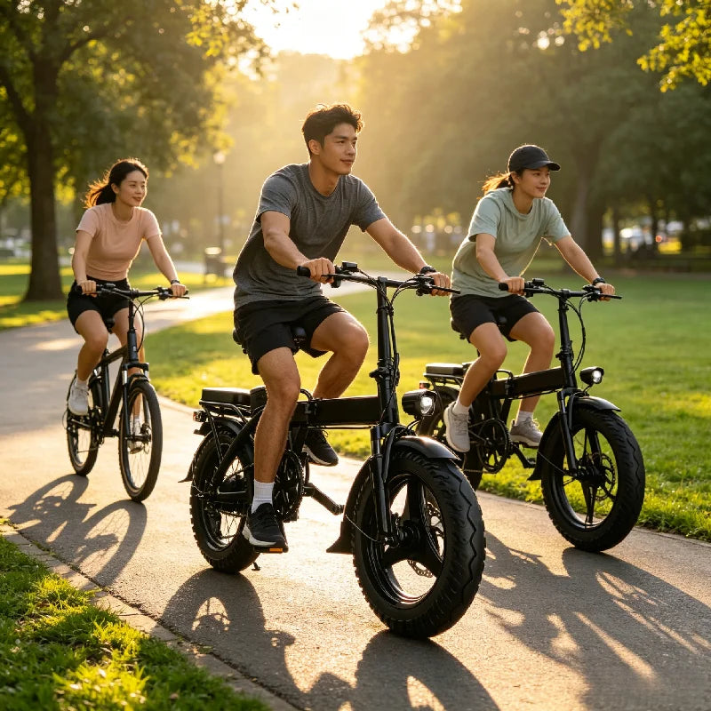 14 Inch 500W Green Commute Electric Bike, UL2849 Safety Certified, Adjustable Seat, 45° Strong Hill Climbing, Factory Original