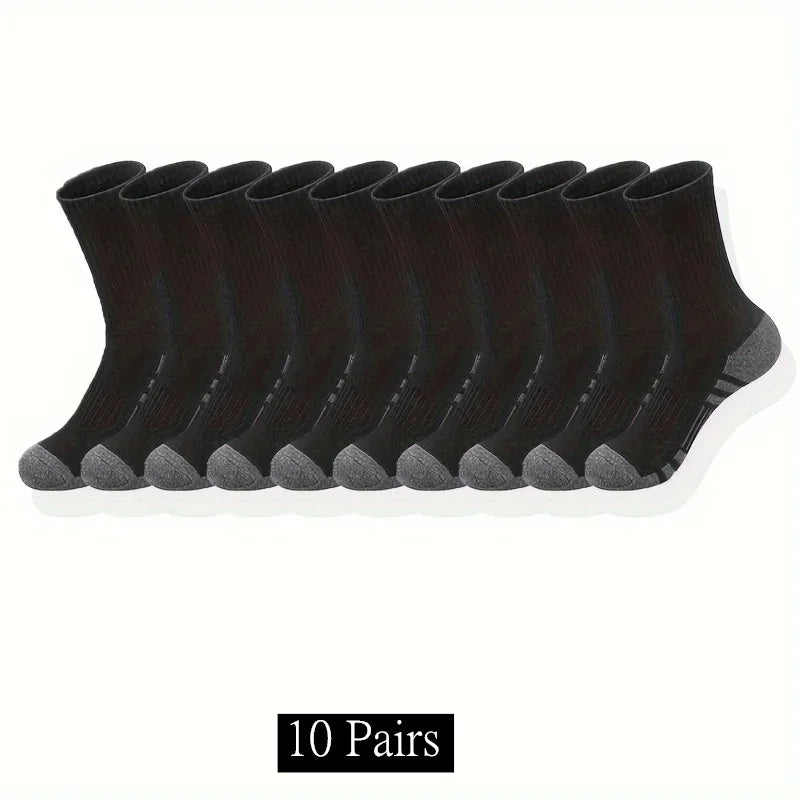 GIOIOCN Men's Classic Crew Socks Unisex Running Anti Slip Breathable