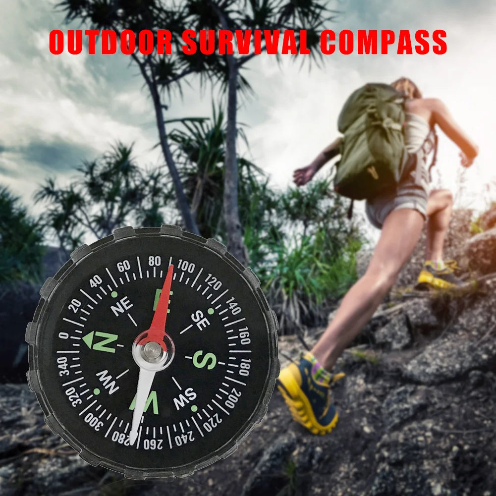 10-1PCS Mini Compass 45MM Portable Handheld Compass Outdoor Camping Hiking Travel Emergency Survival Navigation Tool