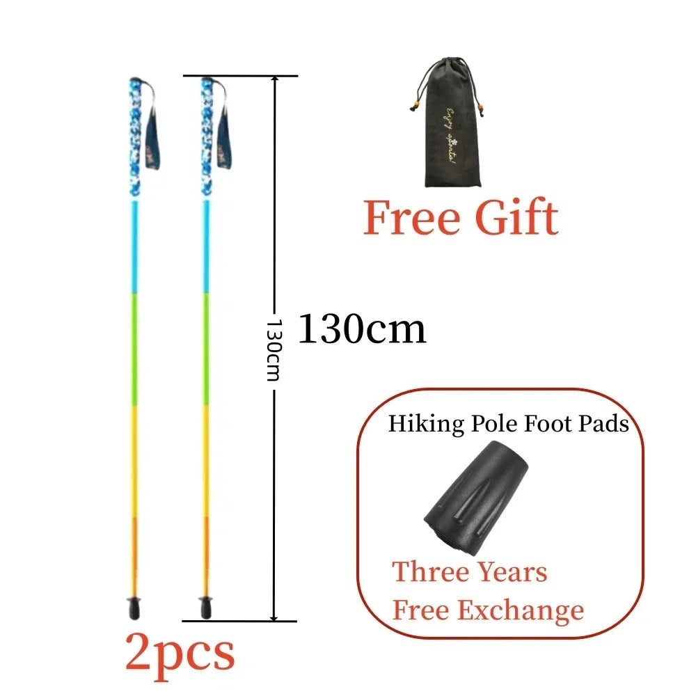 Unihike Carbon Fiber 5 Section Lightweight Hiking Pole