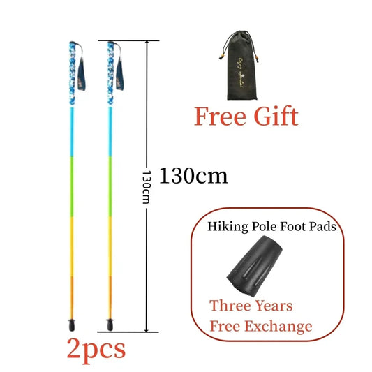 Unihike Carbon Fiber 5 Section Lightweight Hiking Pole