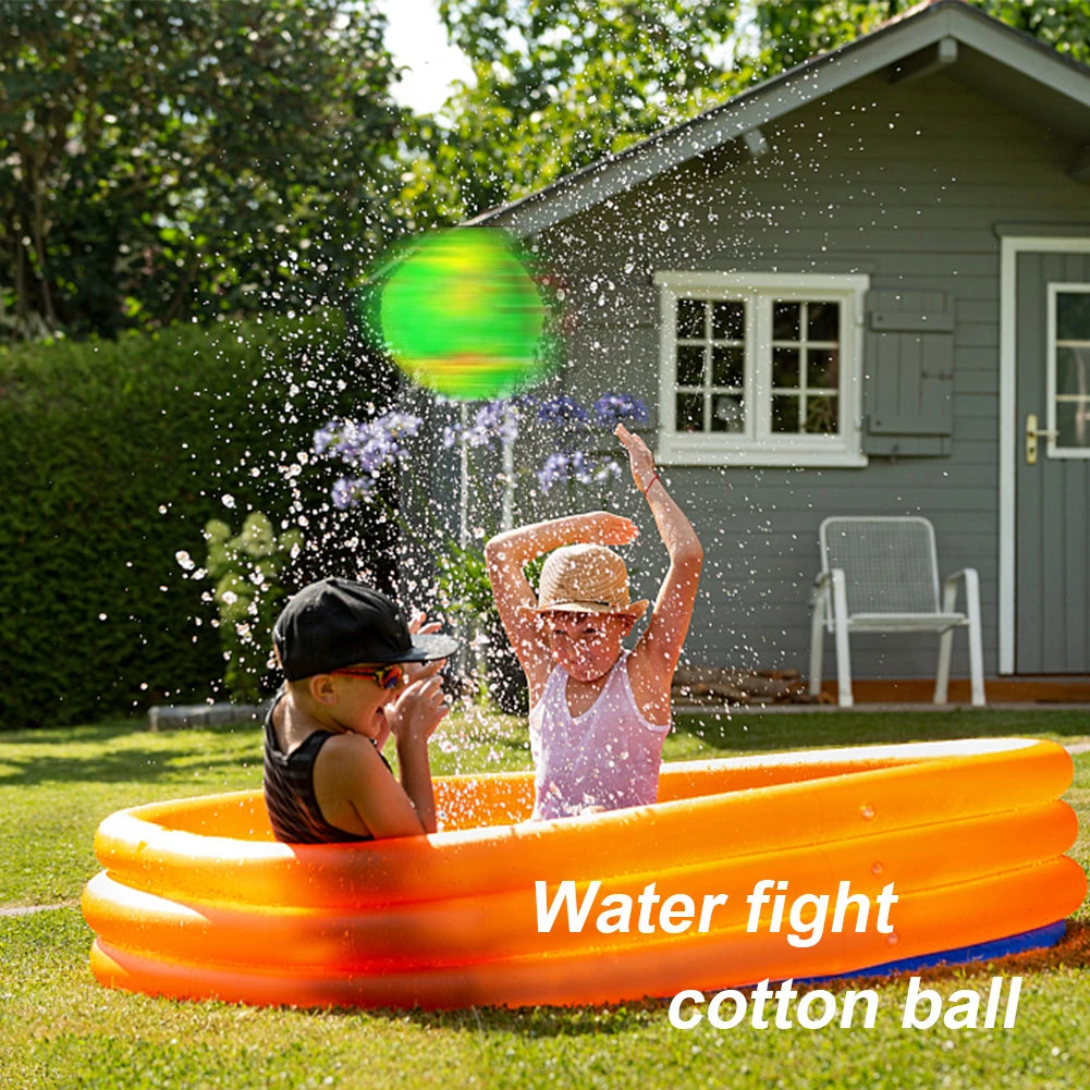 12Pcs Funny Sports Water Balls Reusable Beach Soaking Game Balls Interactive Water Bouncing Balls Kids Summer Pool