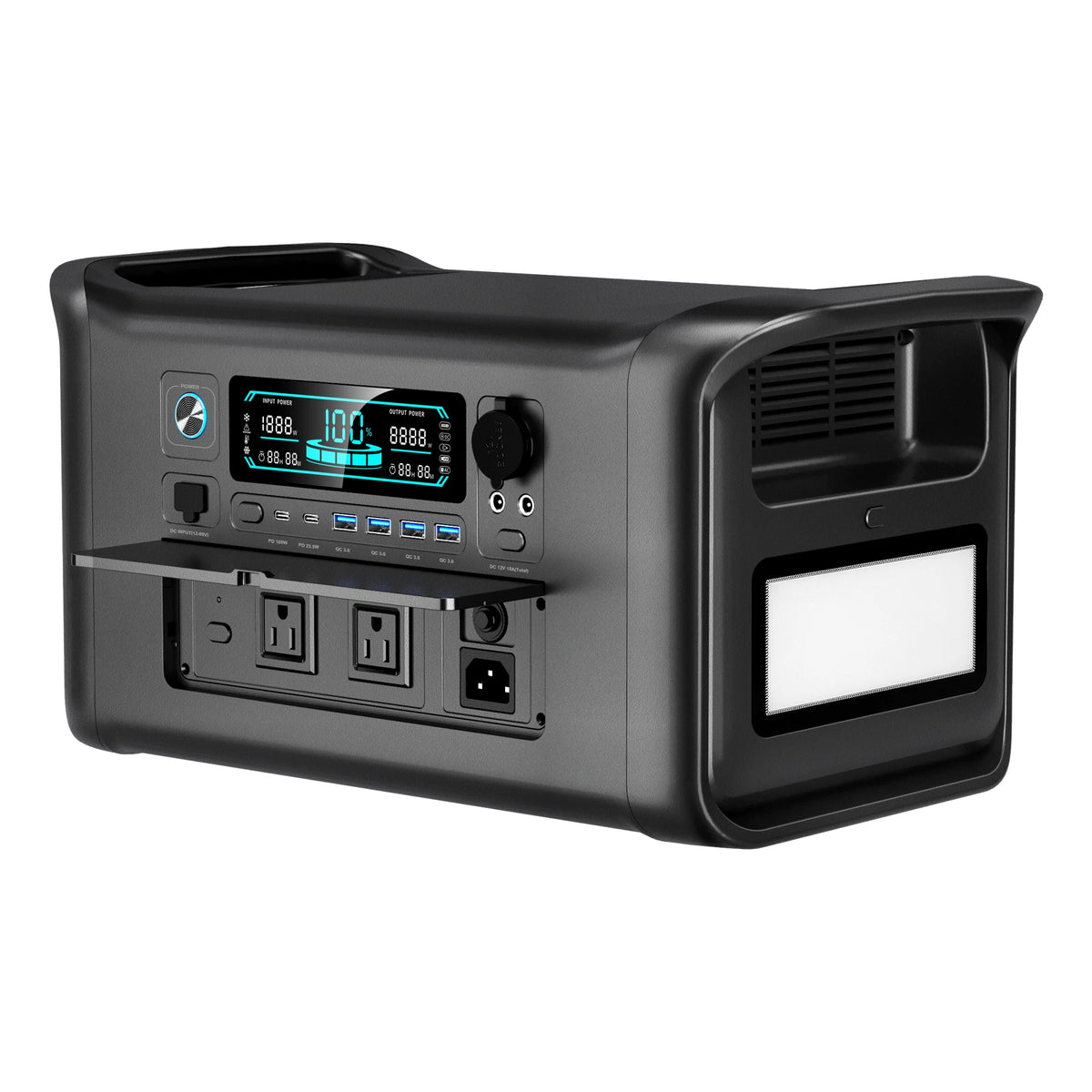 CTOLITY Portable Power Station With LiFePO4 Solar Panel Kit