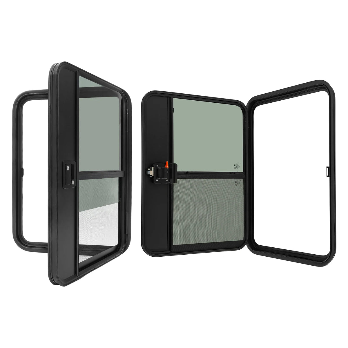 RV Camper Teardrop Trailer Aluminum Entry Door With Tempered Glass