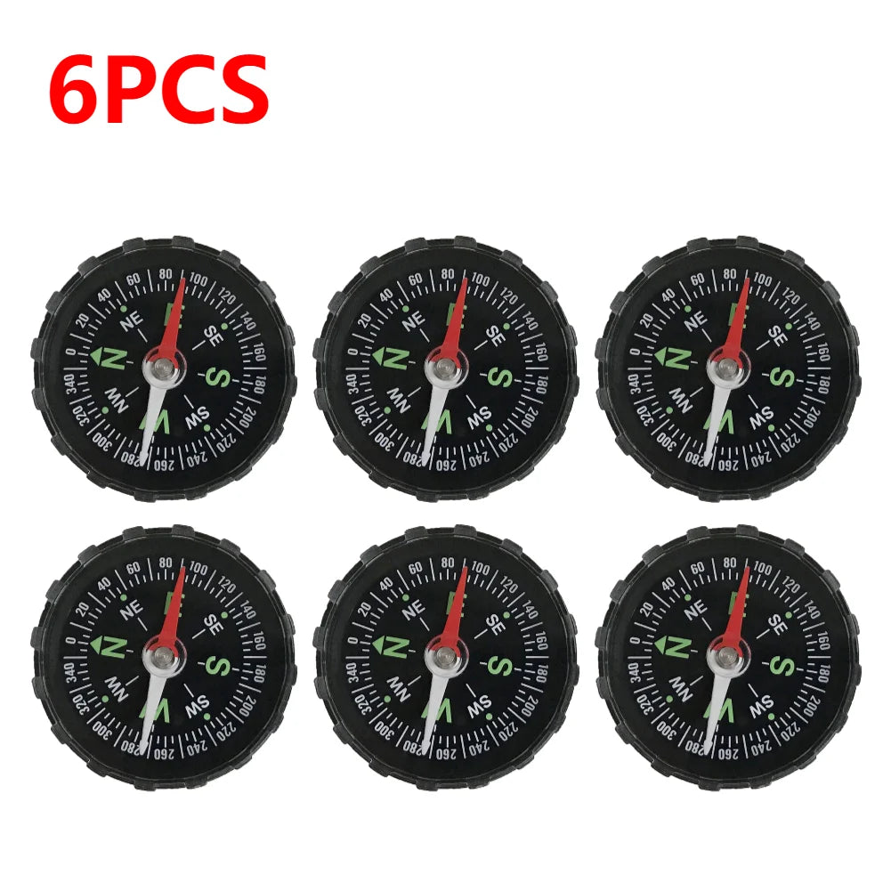 10-1PCS Mini Compass 45MM Portable Handheld Compass Outdoor Camping Hiking Travel Emergency Survival Navigation Tool