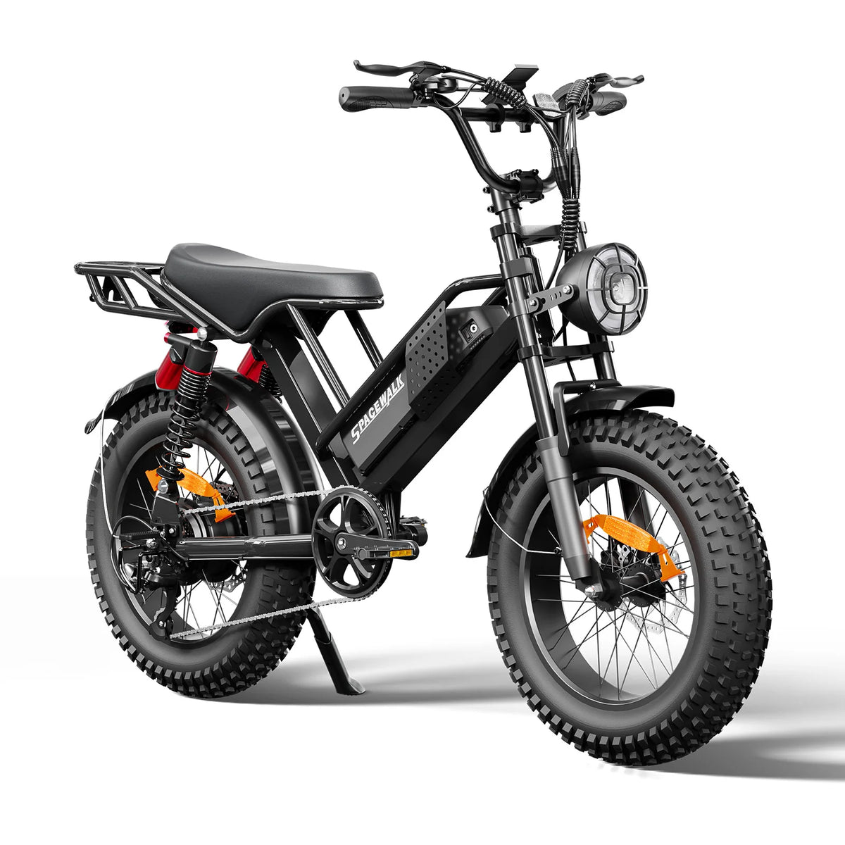 Spacewalk 2000W M7 Electric Bike for Adults,33MPH 70Miles,48V 15.6Ah Electric Dirt Bike,20" Fat Tire,7-Speed All Terrain EBike