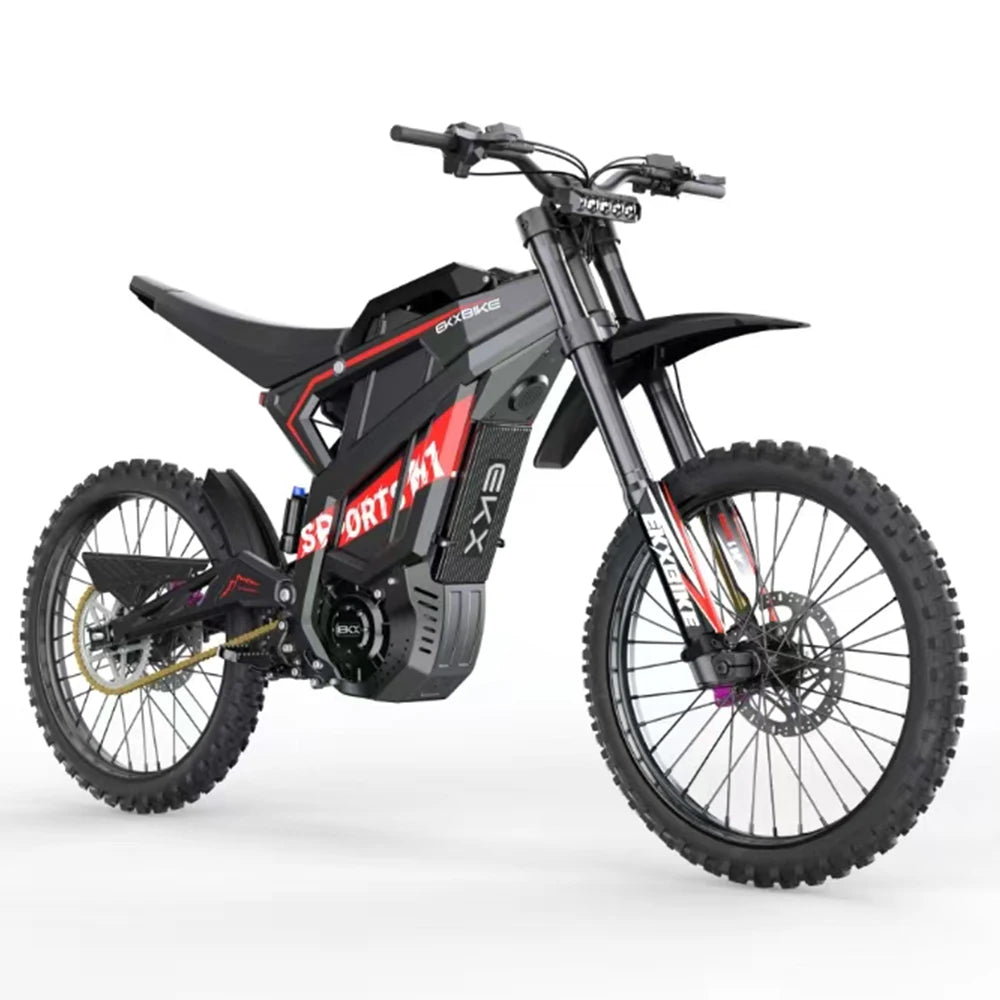 EKXBIKE M1 16800W Peak Electric Dirt Bike 72V/50Ah Electric Bike 85Miles Max Range 62Mph Max Speed Mountain Electric Motorcycle