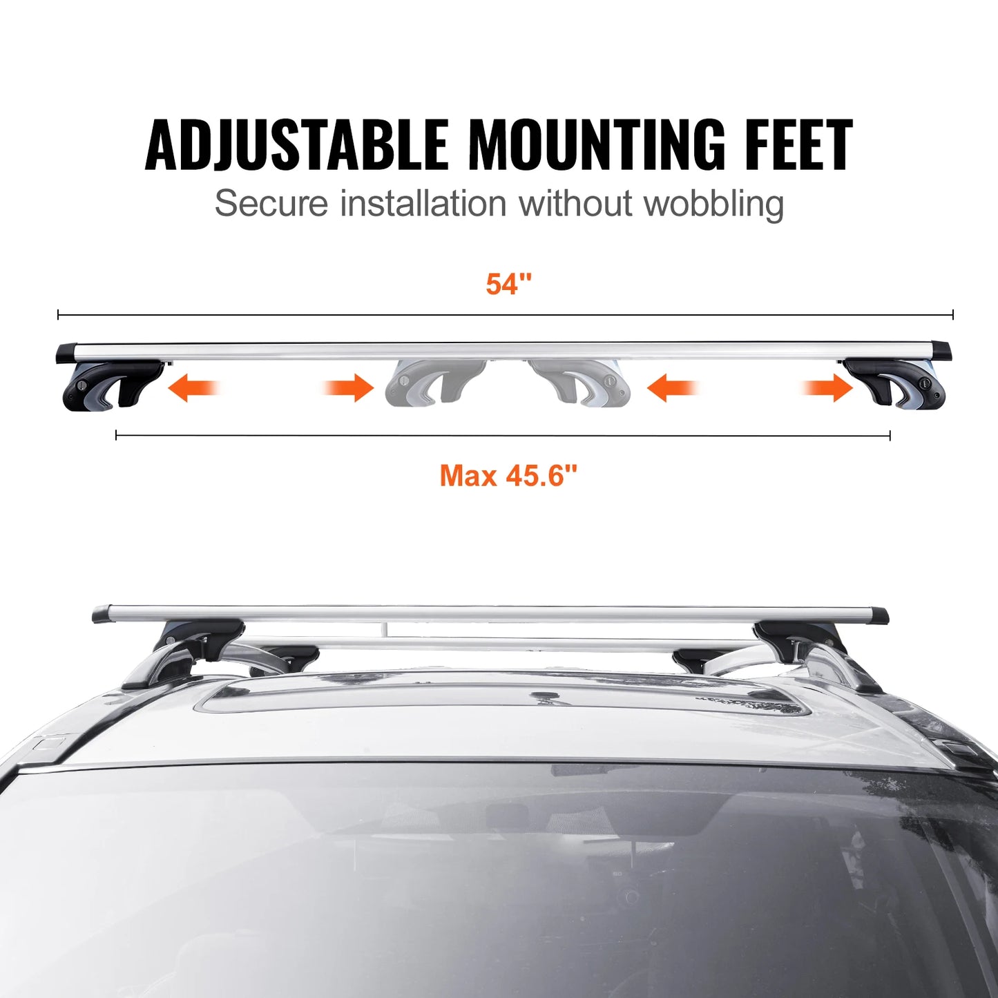 SucceBuy Roof Rack Cross Bars for SUVs and Sedans 200LBS