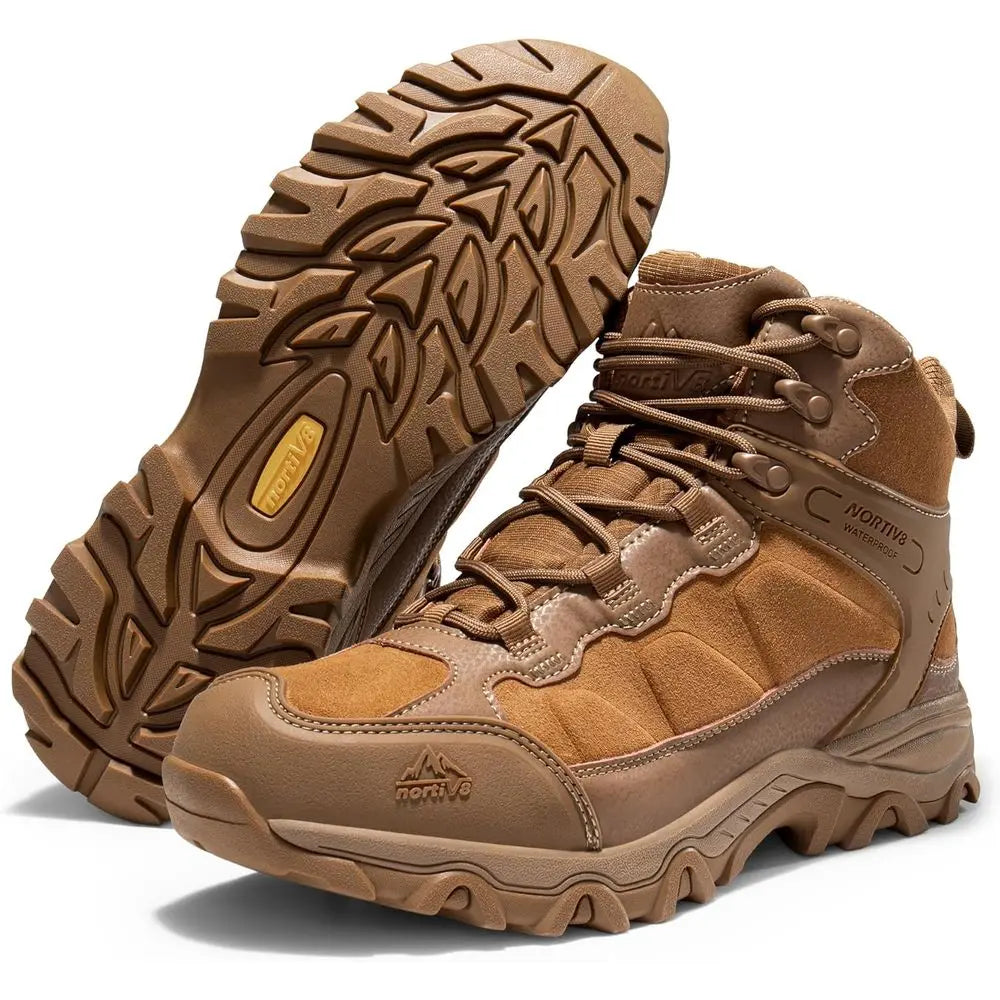 NORTIV 8 Men's Waterproof Hiking Boots Outdoor Mid Trekking Lightweight Mountaineering Shoes Paladin