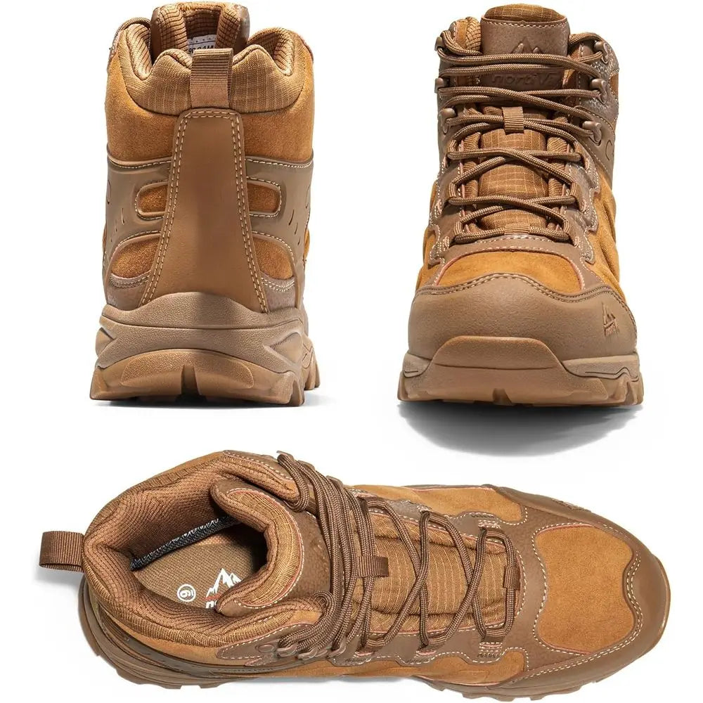 NORTIV 8 Men's Waterproof Hiking Boots Outdoor Mid Trekking Lightweight Mountaineering Shoes Paladin