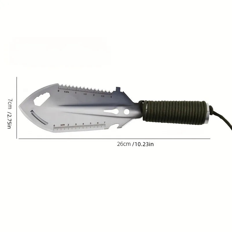Mini Camping Shovel Stainless Steel Compact Multi-Purpose Tool for Gardening Hiking Travel Outdoor Gear