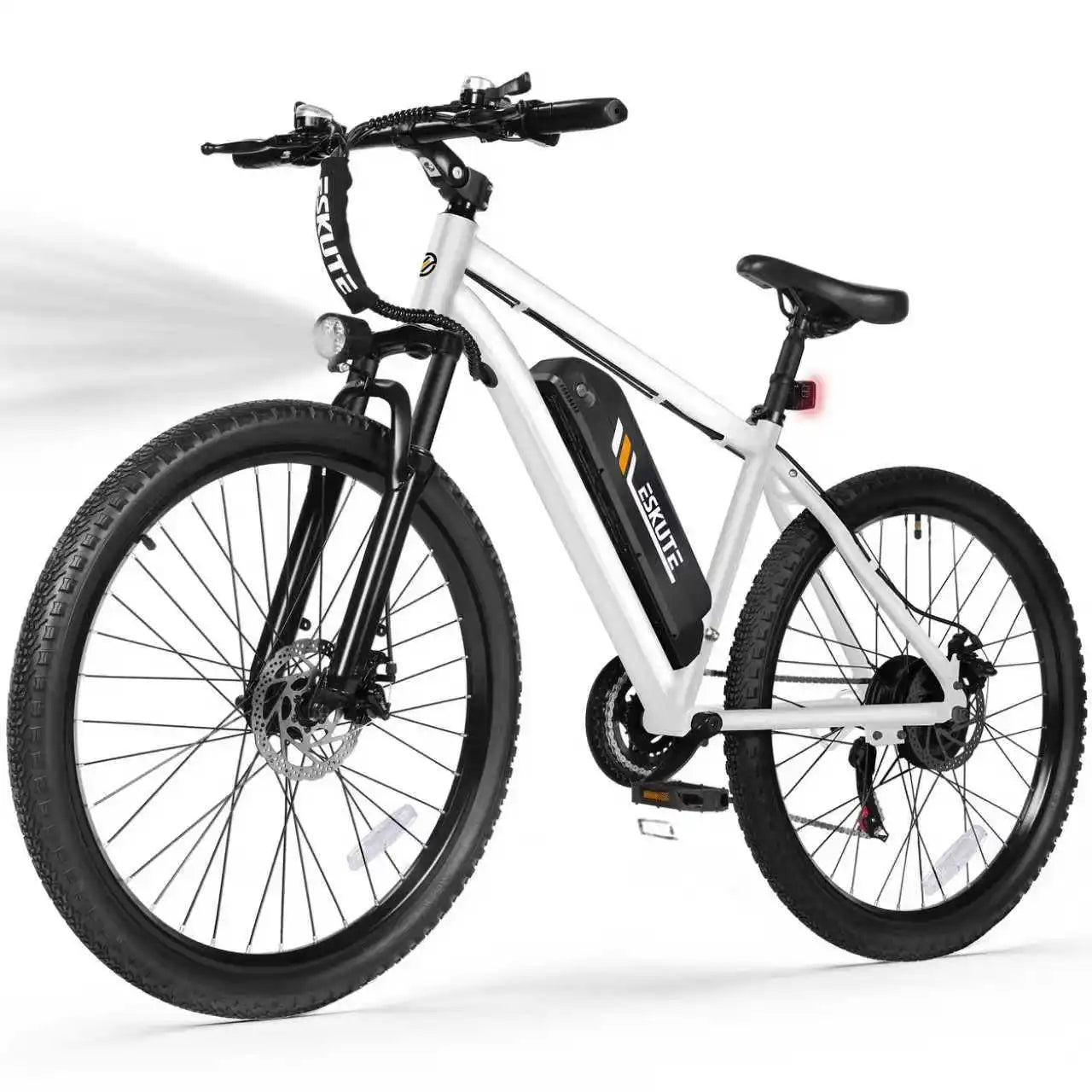 ESKUTE M200 Electric Bicycle  – 21-Speed Gear 27.5" Mountain ectric Bike, 1200W Peak, 28MPH, 48V 10.4Ah Battery  E-Bike