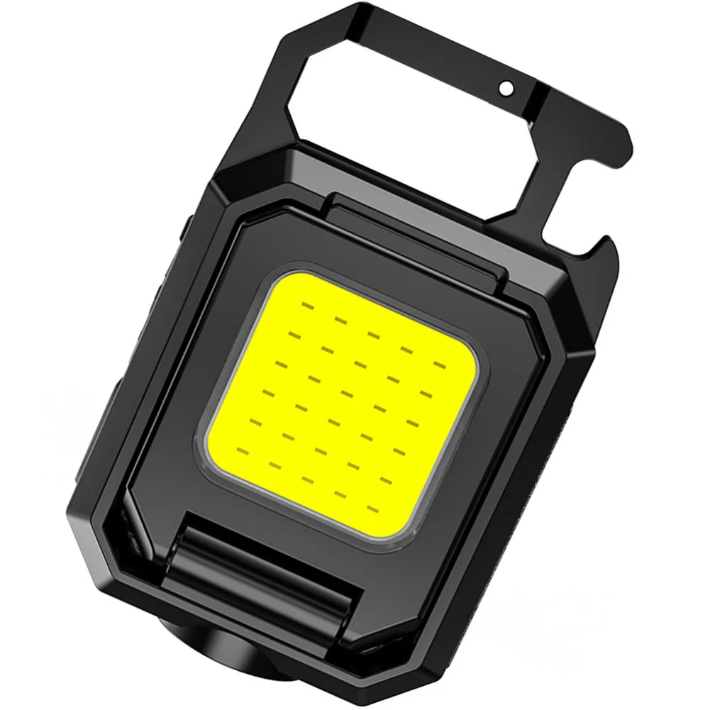 1p XPE Pocket Flashlight 1000LM COB LED Emergency Lamp 800mAh Type-C USB Rechargeable IPX4 Waterproof for Outdoor Camping Hiking