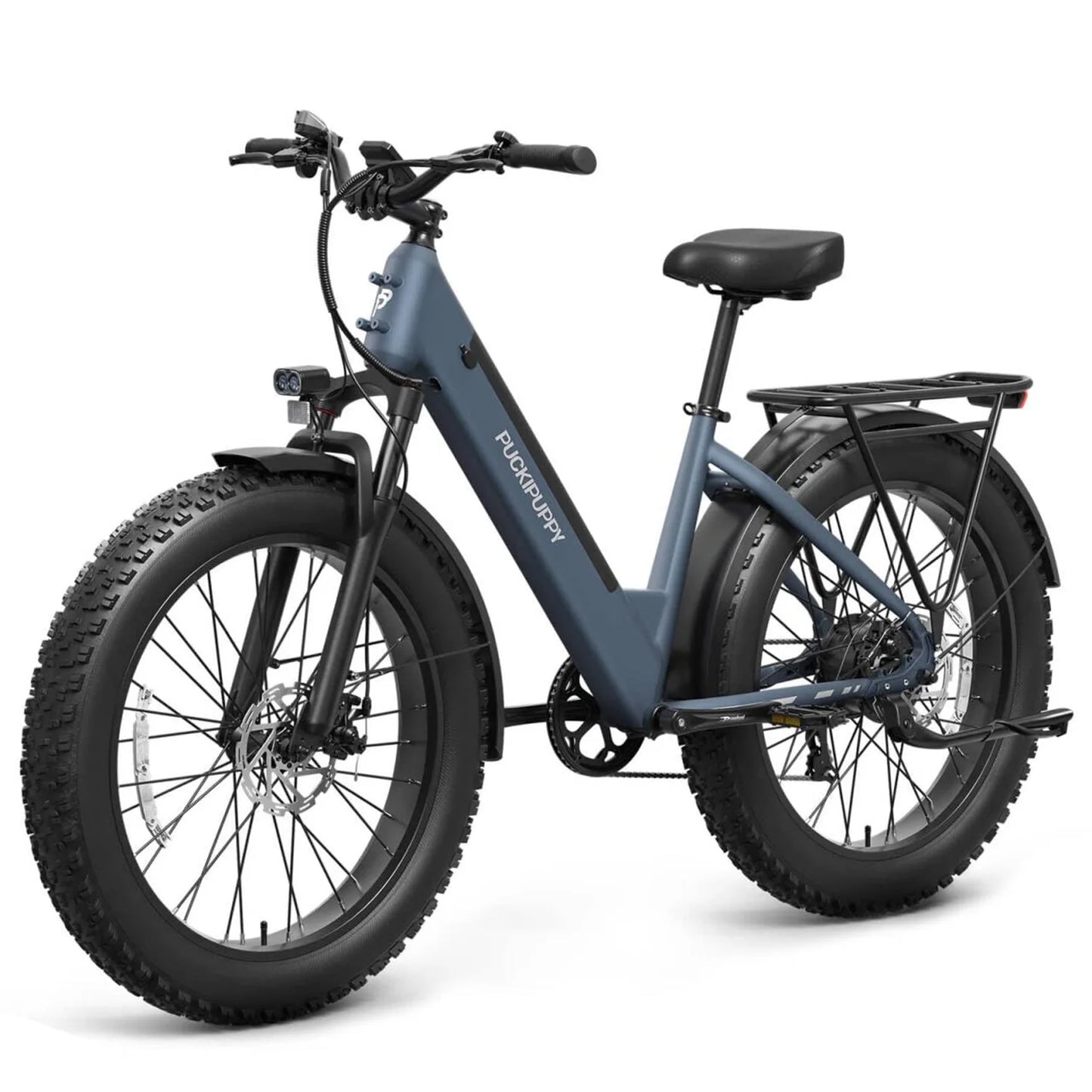PUCKIPUPPY Samoyed Electric Bike 960W Peak 28MPH Commuter