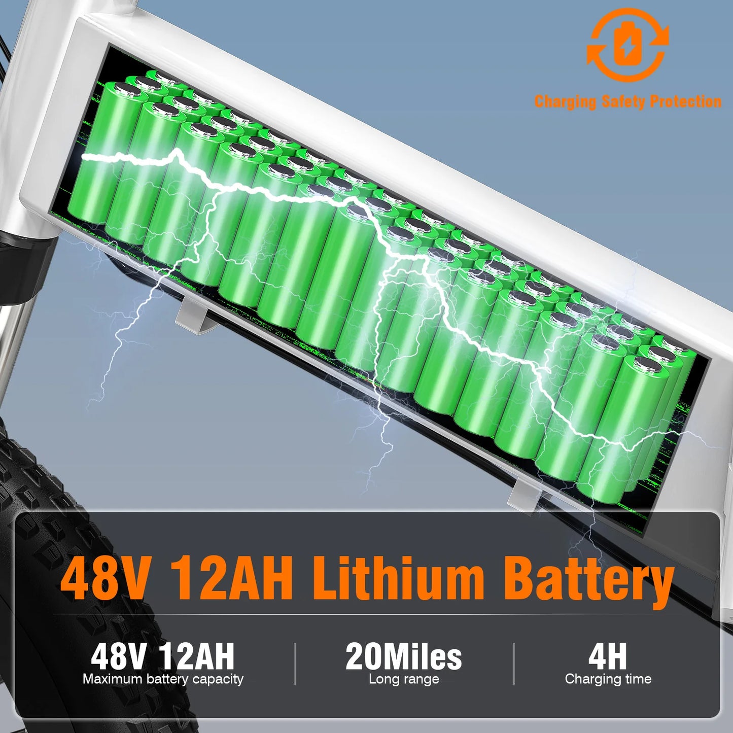 LELEKUAIFolded Electric Bike 720W Peak 48V 12Ah 5 Speed