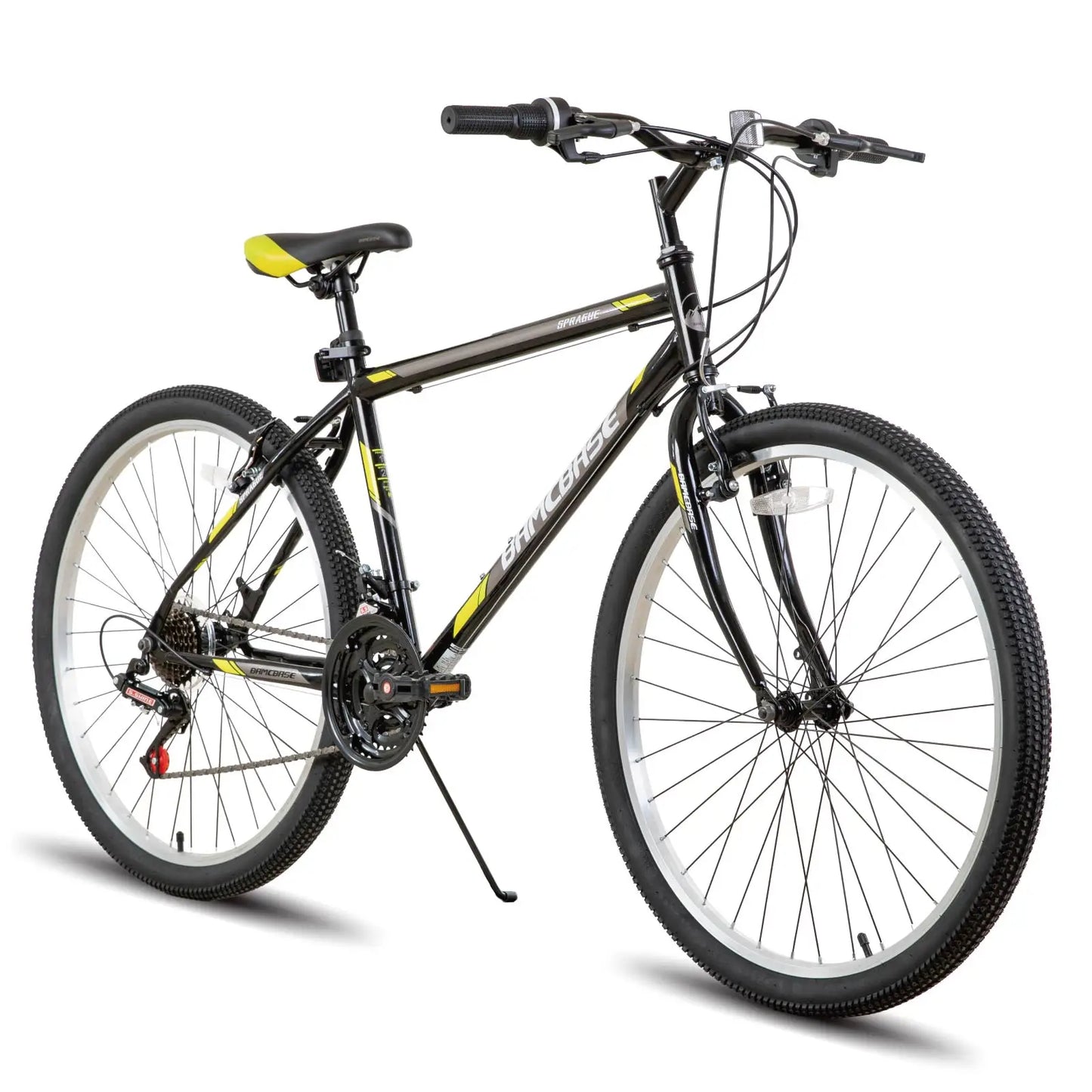 Hiland Mountain Bike Unisex 21 Speed Hard Steel Frame Bicycle