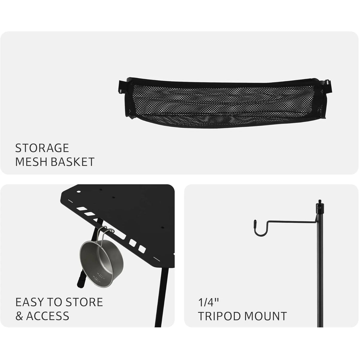 Naturehike H02 IGT Height Adjustable Folding Camping Table