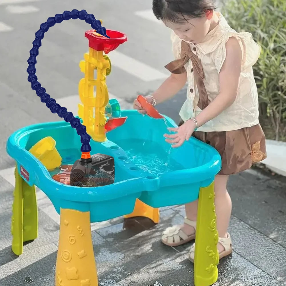 Water Table Accessories Kids Water Table Accessories Powerful Pump for Water Play Table Summer Outdoor Splash Table Toys