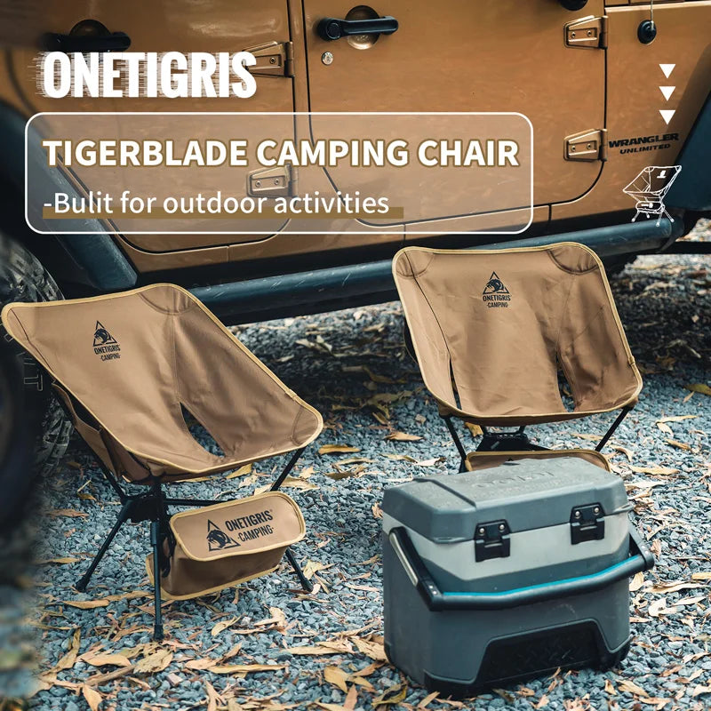 ONETIGRISH Tigerblade Camping Chair Foldable Triangle Framed
