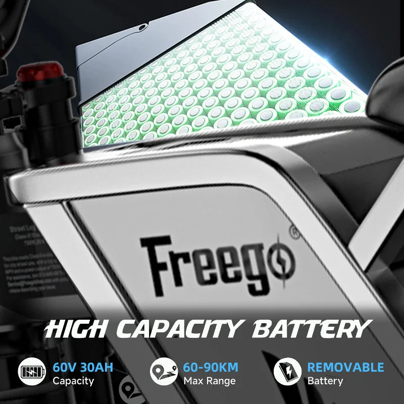 Freego X2 Pro Electric Off Road Ebike 6000W 50MPH