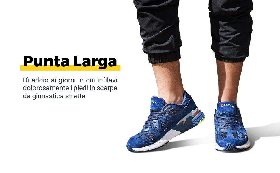 Fittington Walking Shoes For Men Extra Wide Man Shoes Large Size Non-slip Sport Sneakers For Flat Feet Heel Pain Relief