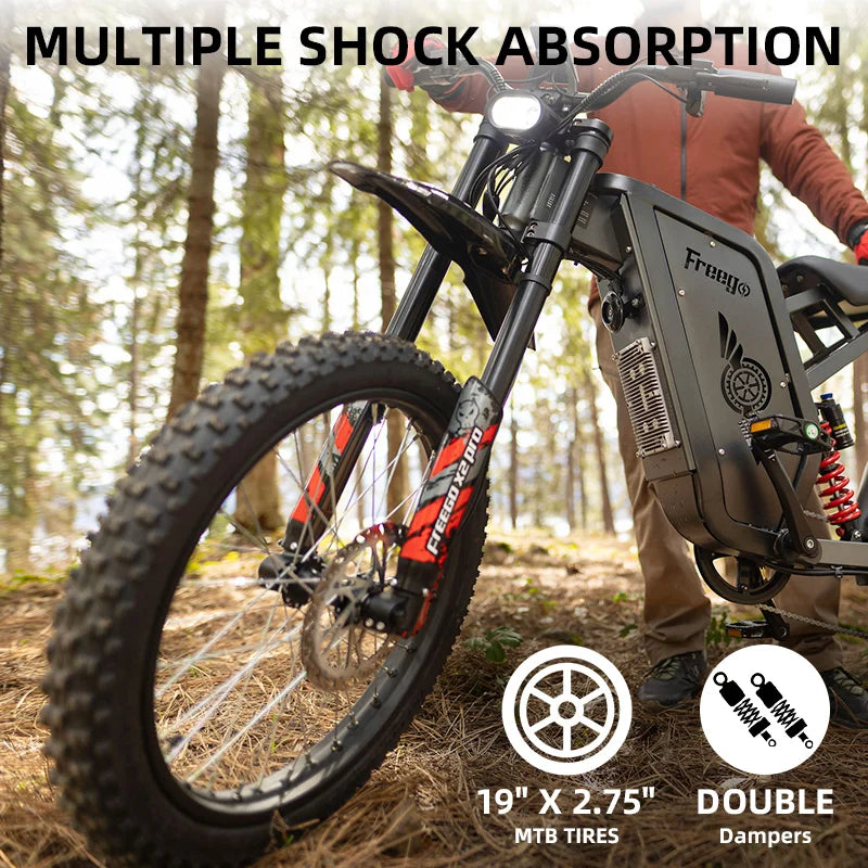 Freego X2 Pro Electric Off Road Ebike 6000W 50MPH