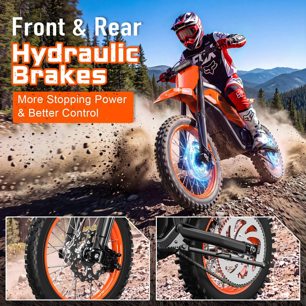 EILLEO SPACEWALK Electric Off Road Dirt Bike With Removable Battery