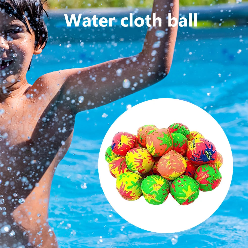 12Pcs Funny Sports Water Balls Reusable Beach Soaking Game Balls Interactive Water Bouncing Balls Kids Summer Pool