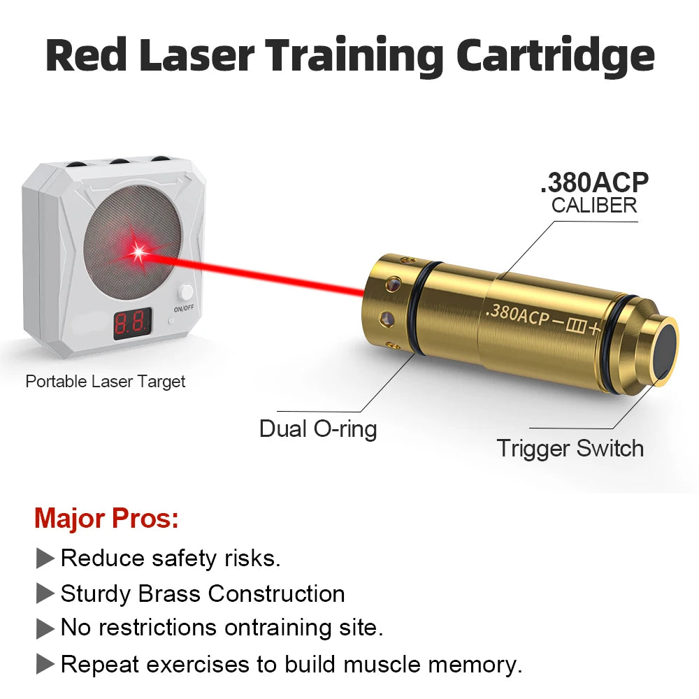 Hign-concerned Chemical 380 ACP Laser Training Cartridge Red Dot Laser