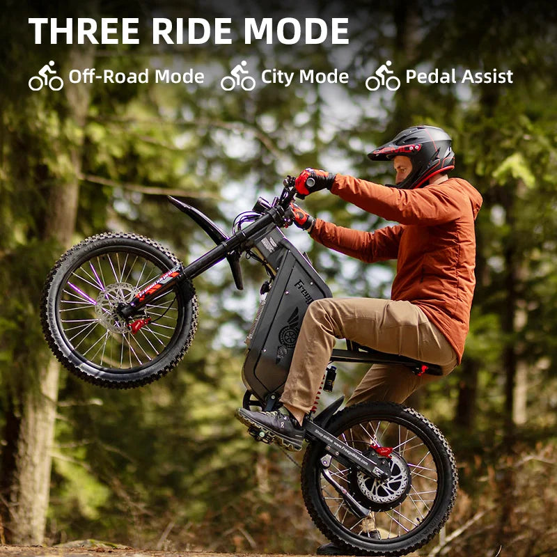 Freego X2 Pro Electric Off Road Ebike 6000W 50MPH