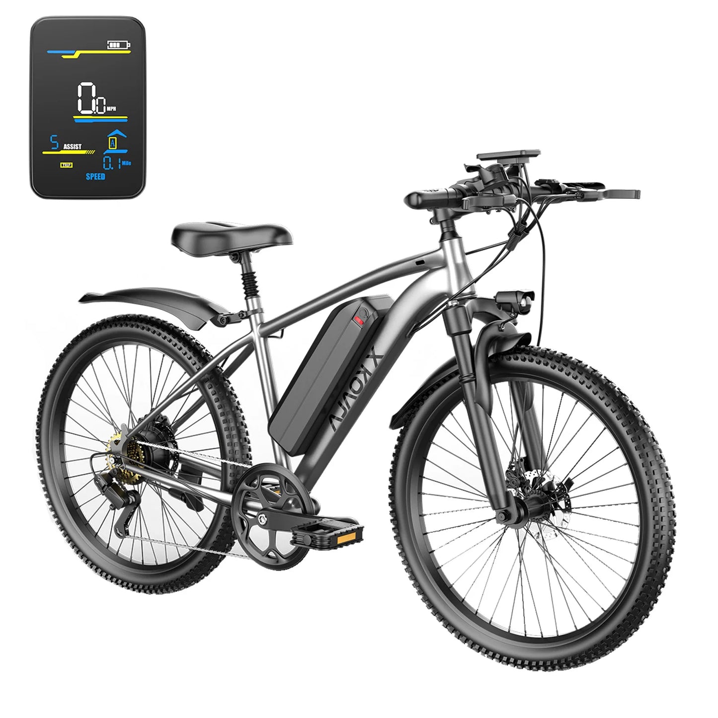 X-koala Electric Bike 1000W Peak Motor 25MPH 7 Speed Commuter Waterproof