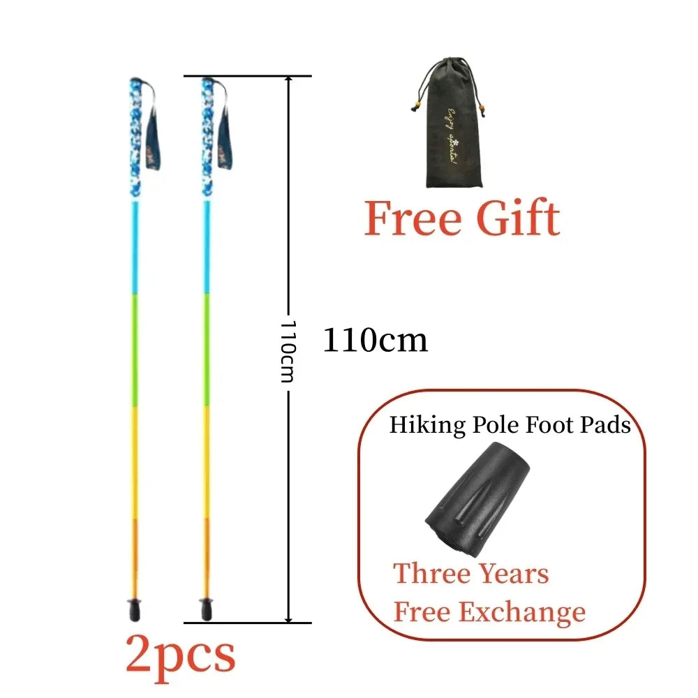 Unihike Carbon Fiber 5 Section Lightweight Hiking Pole