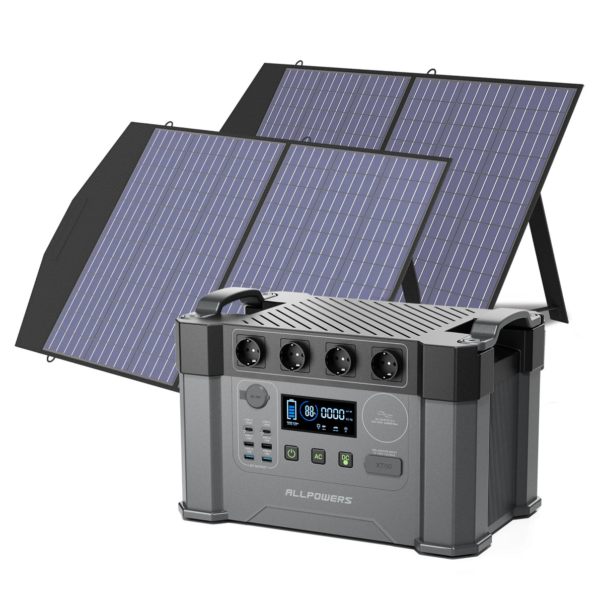 ALLPOWERS Portable Solar Generator Battery Power Station With AC Outlet