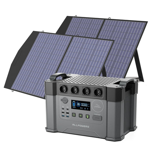 ALLPOWERS Portable Solar Generator Battery Power Station With AC Outlet