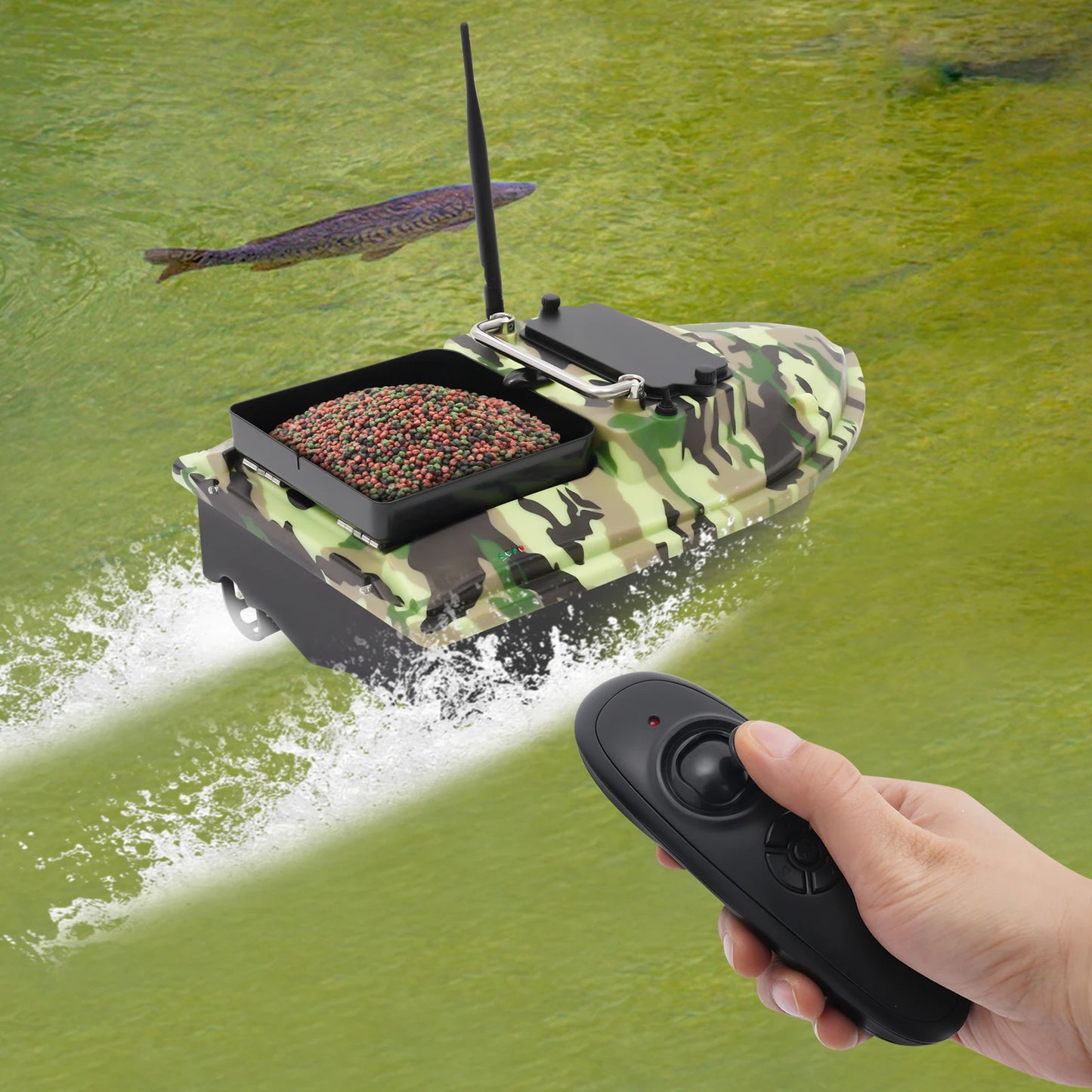 Fishing Bait Boat High Speed Fishing Bait Boat Remote Control Boat for Pool and Lake Bait Boats