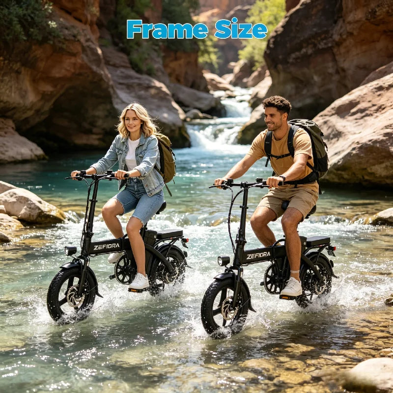 14 Inch 500W Green Commute Electric Bike, UL2849 Safety Certified, Adjustable Seat, 45° Strong Hill Climbing, Factory Original