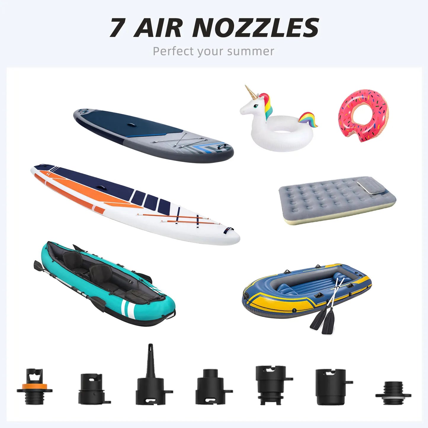 AirBank Sup Electric Air Pump With Battery 7800mAh