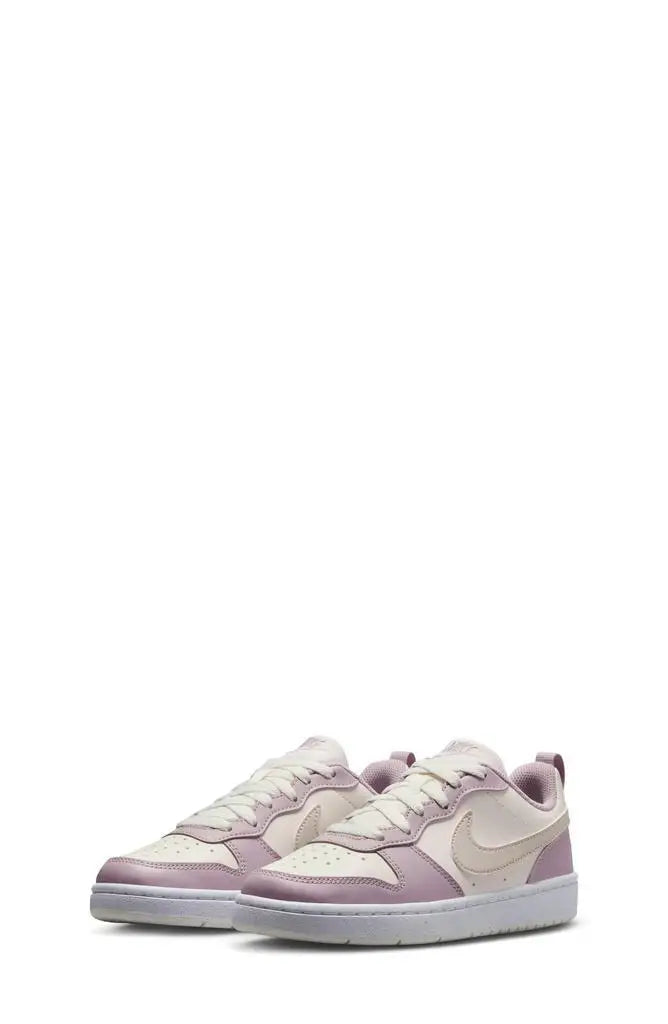 Nike Kids' Court Borough Low-Top Sneakers Active Kids Sports Running Shoes for Young Athletes