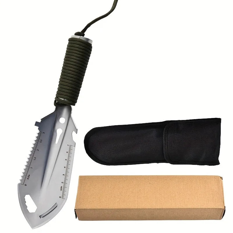Mini Camping Shovel Stainless Steel Compact Multi-Purpose Tool for Gardening Hiking Travel Outdoor Gear