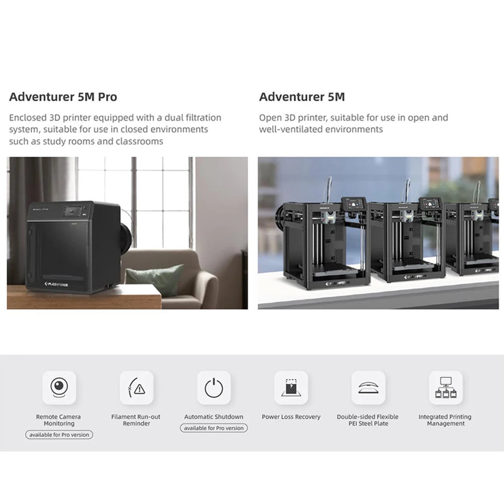 Flashforge Adventurer 5M Pro High Speed 3D Printer