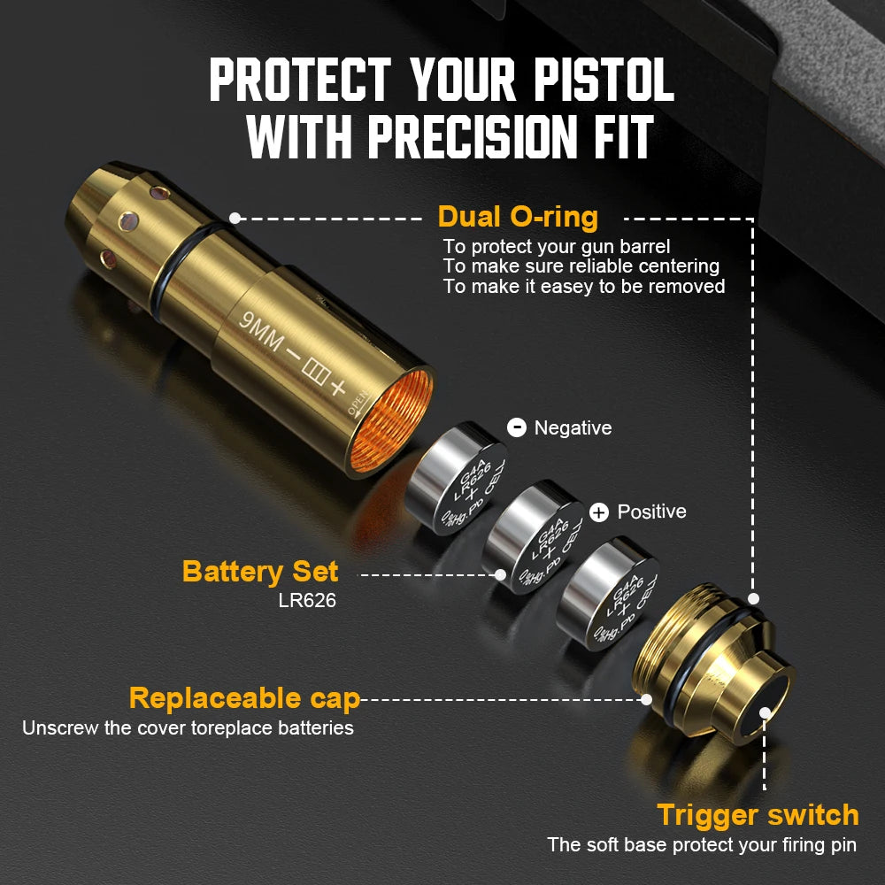 Hign-concerned Chemical Laser Training Cartridge for Pistol Marksmanship