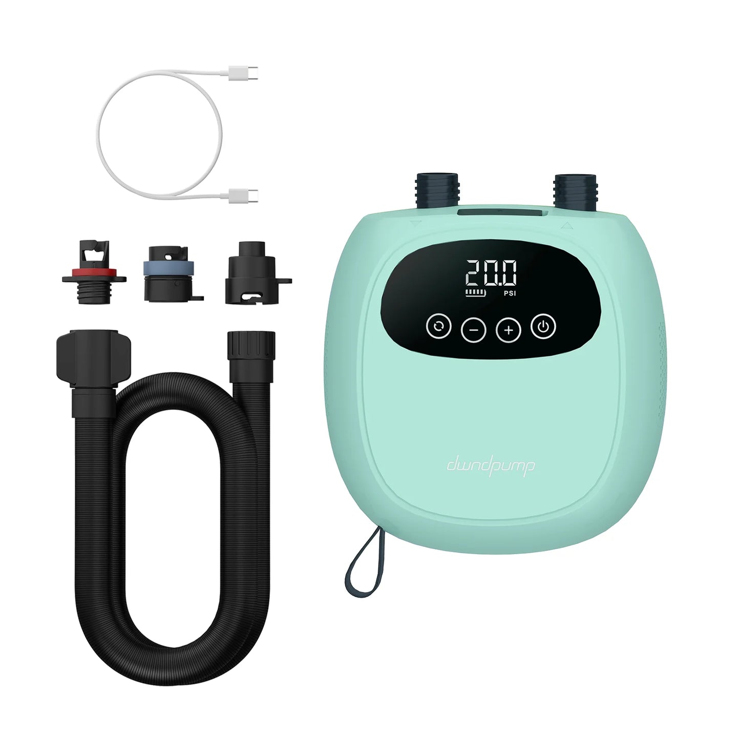 Dwndpump Electric 20 PSI SUP Pump 38.48Wh Battery Paddle Boards